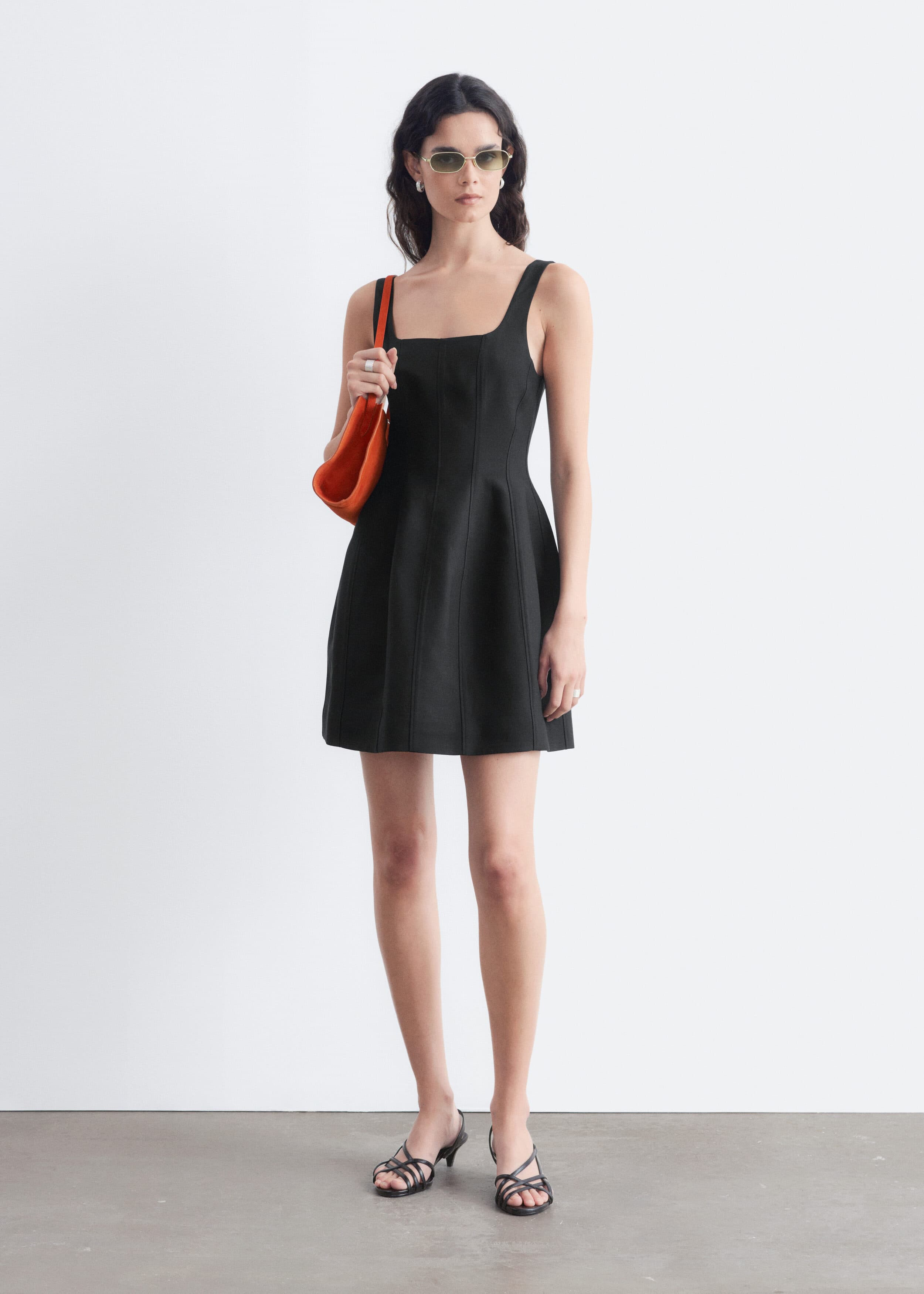 Corset Mini Dress - Black