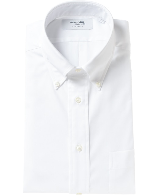 鎌倉襯衫 商務襯衫 經典版型 針孔牛津布（白色）